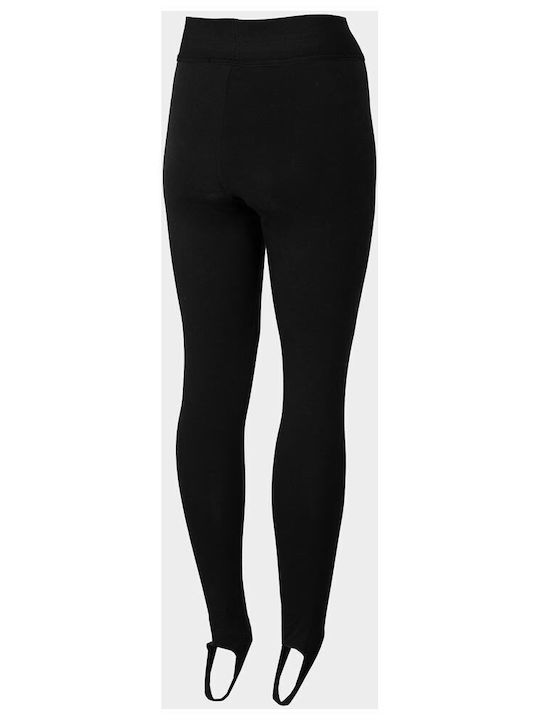 4F Frauen Lang Leggings Schwarz