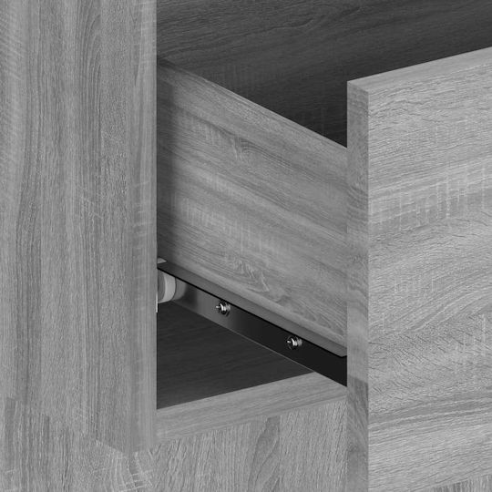 vidaXL Wooden Bed Headboard Gray Sonoma 200x80cm