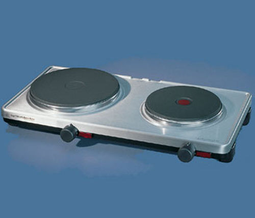 Rommelsbacher AK 3099/E Enamel Countertop Double Burner Inox