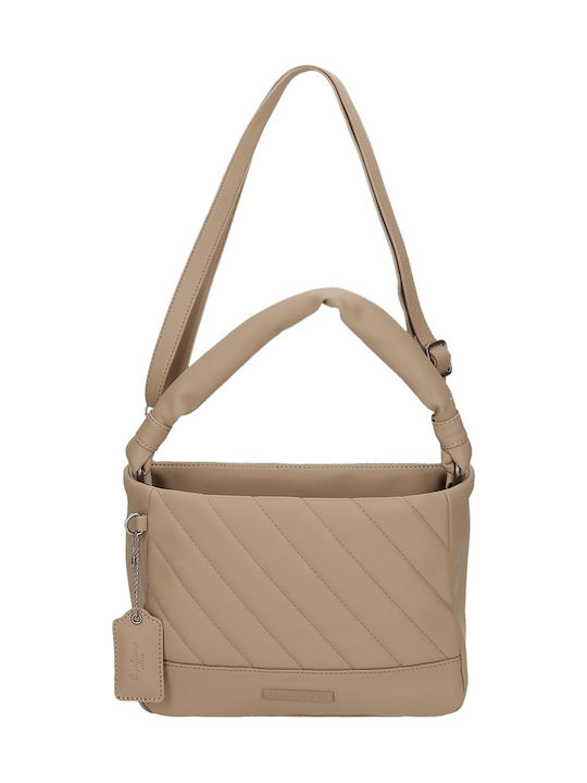 Kylie Γυναικεία Τσάντα Ώμου Taupe