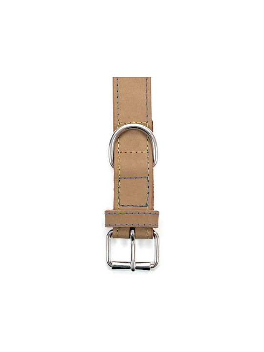 Gloria Oasis Dog Collar Leather In White Colour 15mm x 40cm