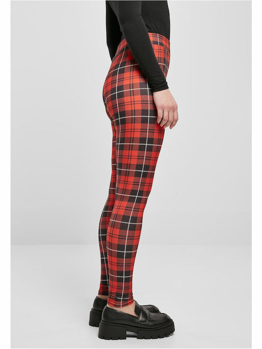 Γυναικείο Μακρύ Κολάν Red Check