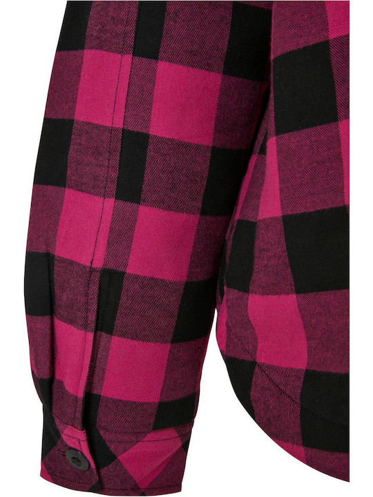 Дамско Проверено Wild Violet Overshirt Oversized