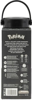 Stor Kids Aluminium Thermos Water Bottle Stainless Steel Hydro Pokemon Multicolour 530ml