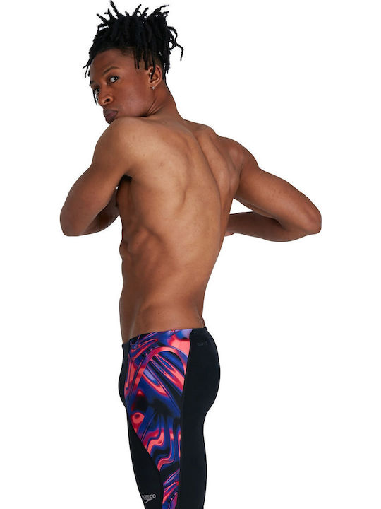 Speedo Мъжки Състезателен Заглушител Бански За Плуване Черен