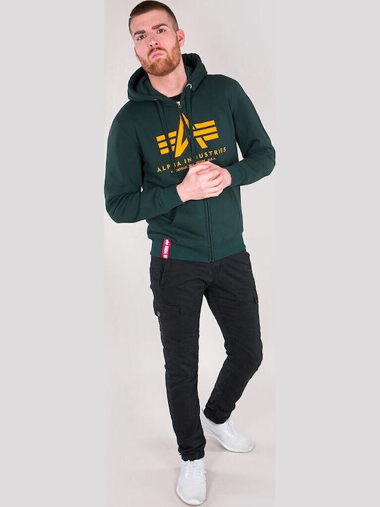 Green Hoodie Cardigan