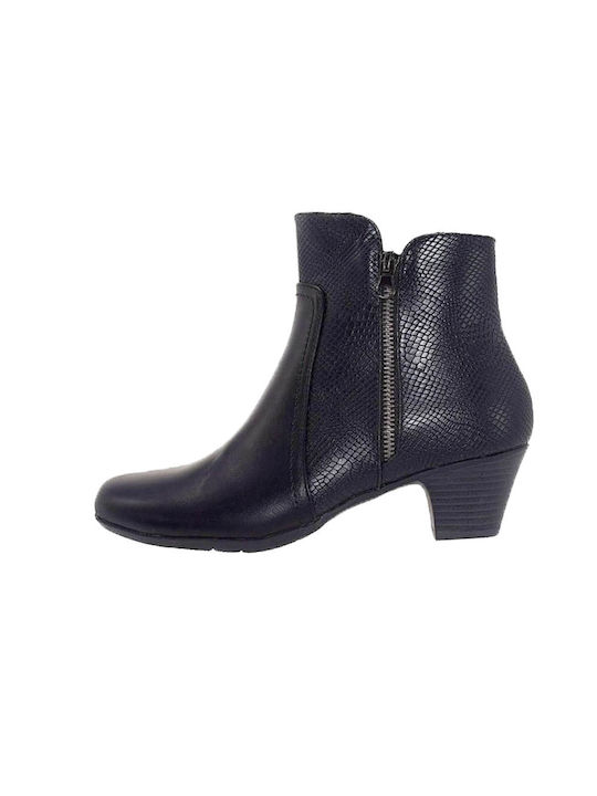 Blondie Women's Ankle Boots with Medium Heel Black