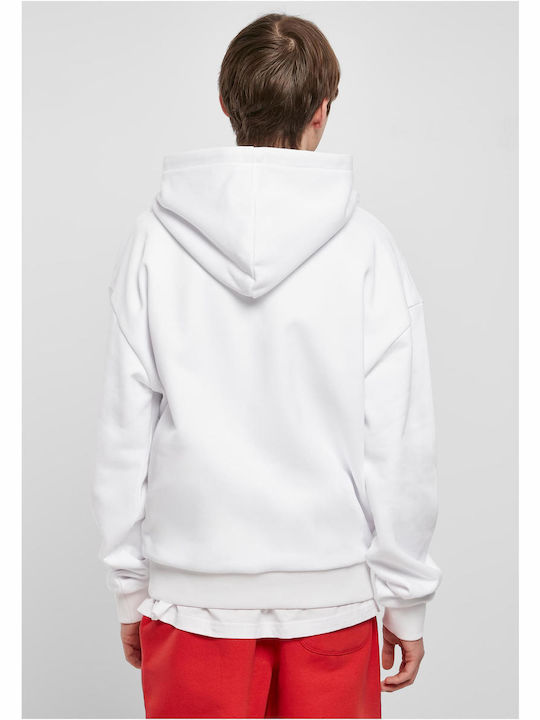 Urban Classics Men's Sweatshirt with Hood and Pockets White