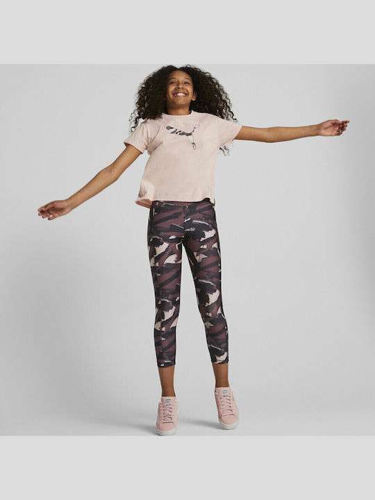 Kinder Leggings Sport Zerschnitten Lila