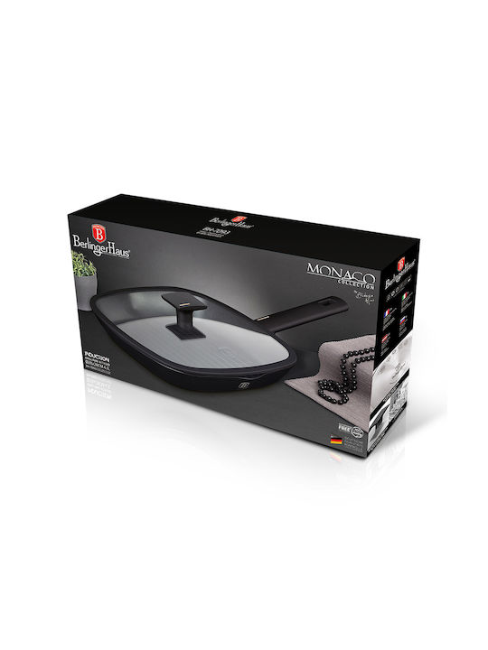 Berlinger Haus Monaco Collection Grill With Lid made of Aluminum with Non-Stick Coating 28cm