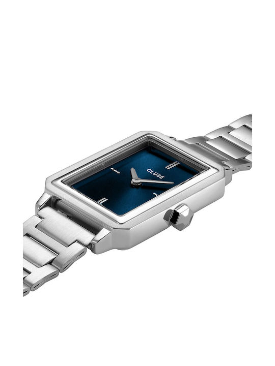 Cluse Boho Chic Petite Watch with Silver Metal Bracelet
