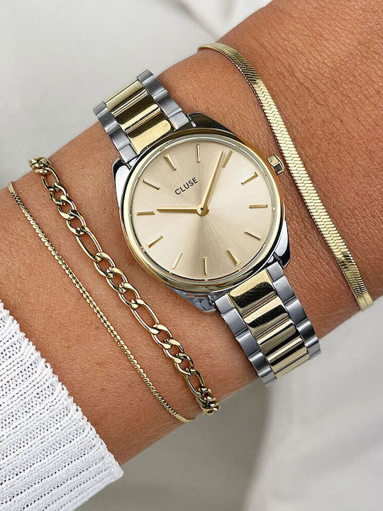 Cluse Feroce Mini Women's Watch with Metal Bracelet