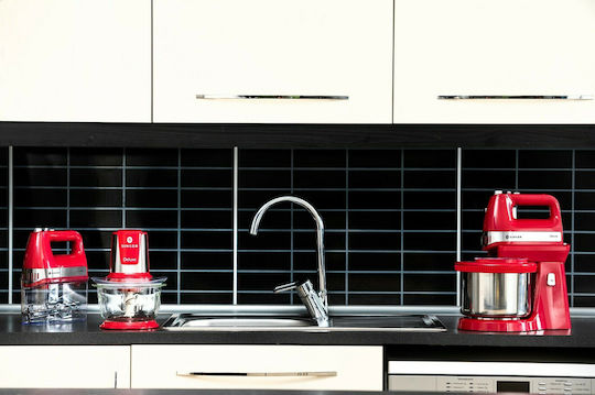 Singer Deluxe Mixer cu Vas din Inox 3lt Roșu 500W