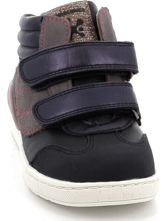 Kids Sneakers High Anatomic with Scratch Blue