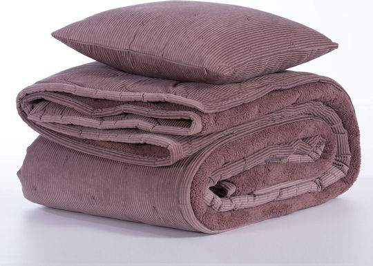 Nef-Nef Homeware Kotler Κουβερλί Υπέρδιπλο από Πολυεστέρα 23 Wine 240x230cm