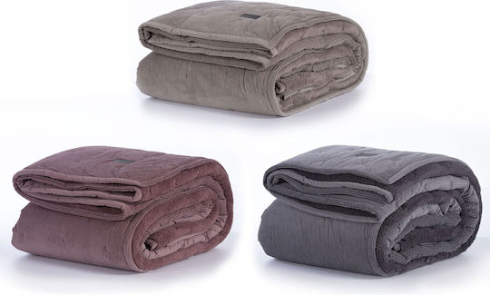 Nef-Nef Homeware Kotler Κουβερλί Υπέρδιπλο από Πολυεστέρα 23 Wine 240x230cm