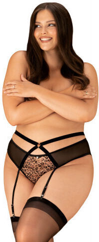 Obsessive Allunes Ζαρτιέρες Garter Belt Plus Size Black