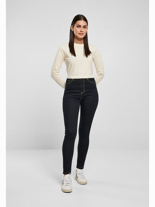 Hoch tailliert Damenjeans in Enger Passform