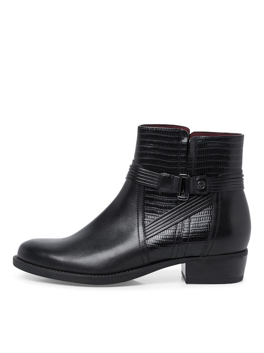 Tamaris Leather Women's Ankle Boots Black