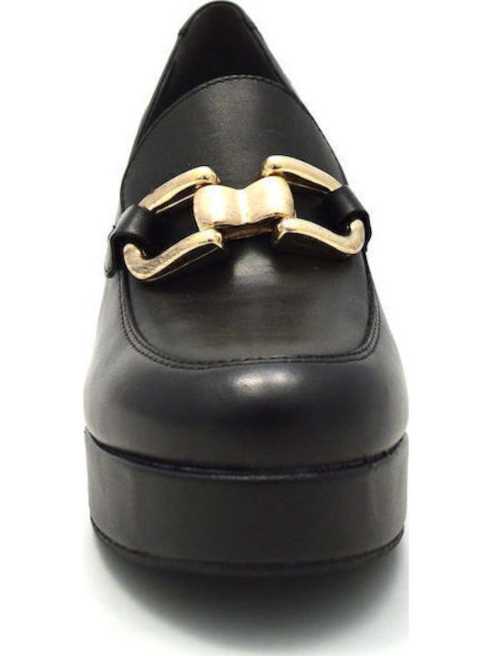 Anatomic Leather Black High Heels