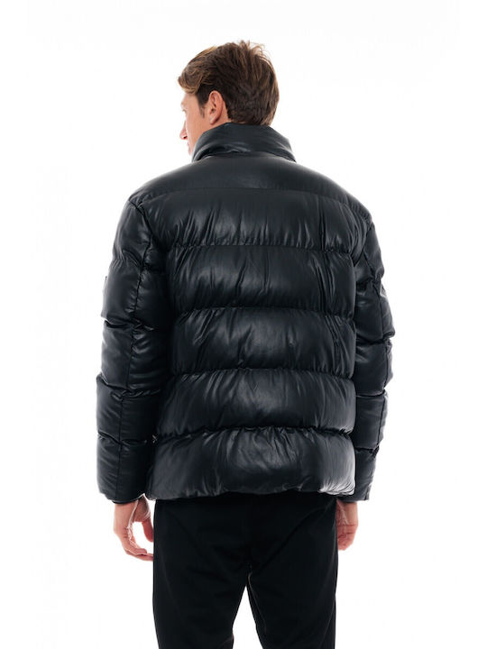 Biston Men's Winter Puffer Jacket Black