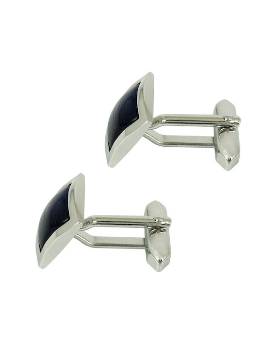 Ascot Steel Cufflinks 61/6560BL