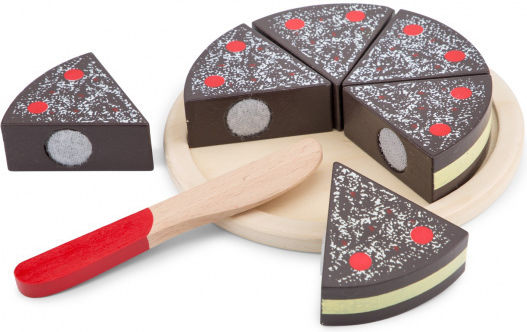 New Classic Toys Hölzernes Schokoladenkuchen Zum Spielen Für 3+ Jahre 8Stück