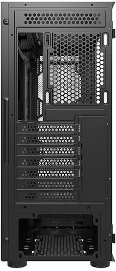Darkflash DK431 Gaming Midi-Turm Computergehäuse mit Seitenfenster Schwarz