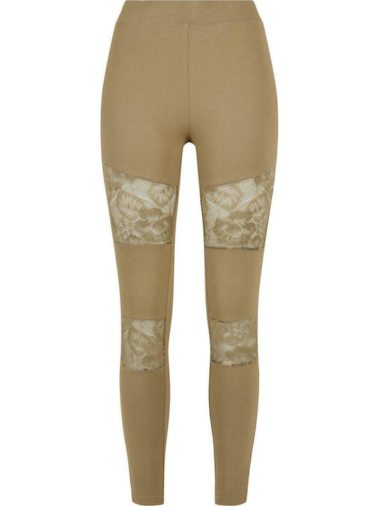 Women's Long Legging High Waisted Khaki
