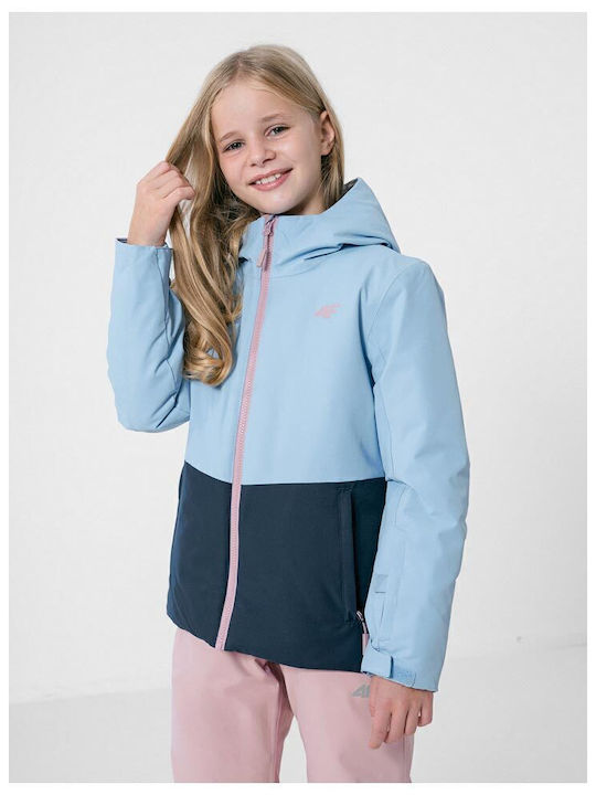 Kids' Sports Jacket Short with Hood Light Blue