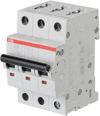 Abb S203-K16 3-Poles Automatic Circuit Breaker 16A 6kA Καμπύλη K 24845