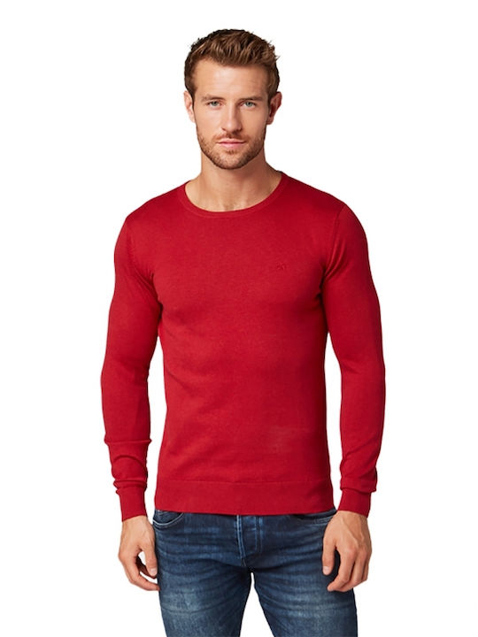 Tom Tailor Men's Long Sleeve Sweater Red 1012819-24249