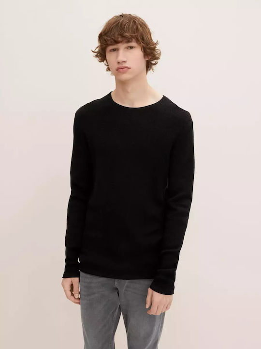 Langarm-Pullover Schwarz
