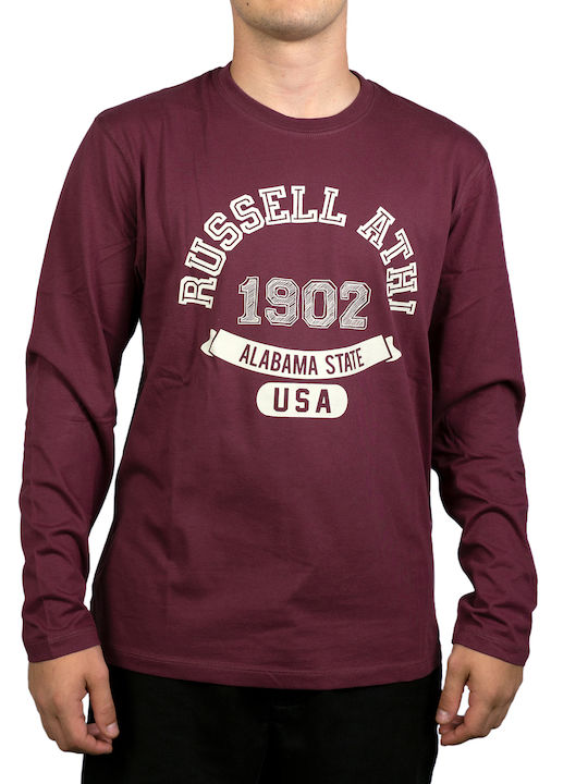 Russell Athletic Alabama State Herren Langarmshirt Burgundisch