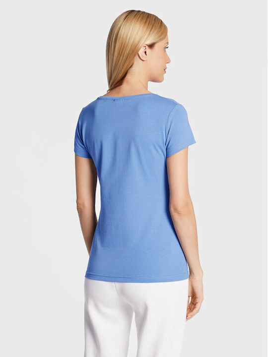 4F Women's Athletic T-shirt Light Blue