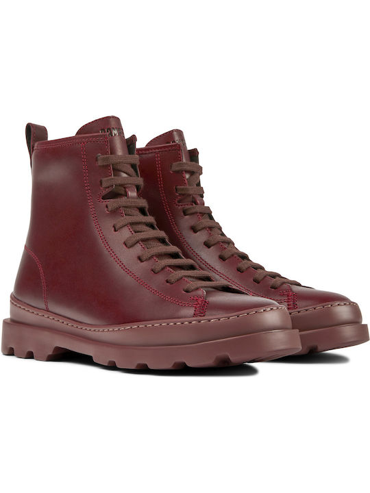 Brutus Leather Women's Ankle Boots Burgundy