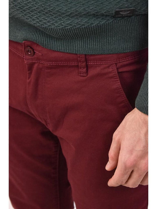 Hose Chino in Schlanker Passform Burgundisch