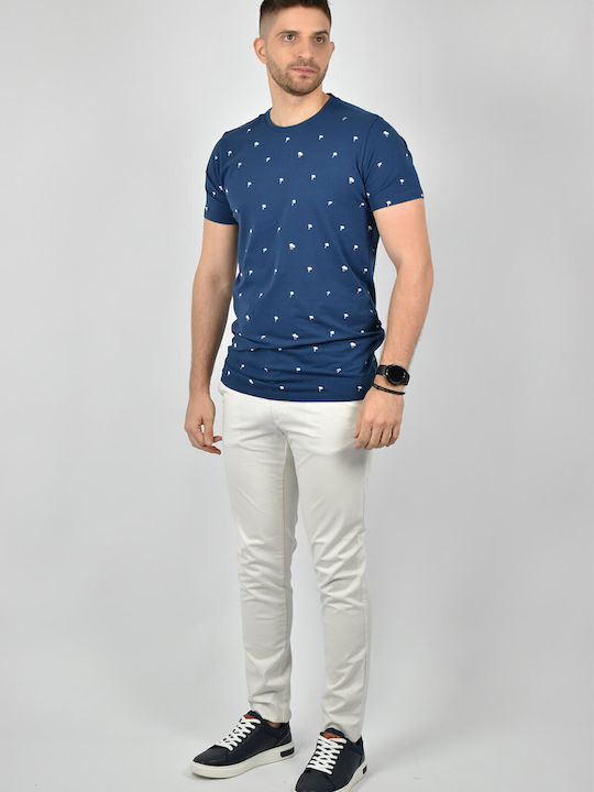 LC04-00012 Herrenhosen Chinos Schlank Passform Weiß