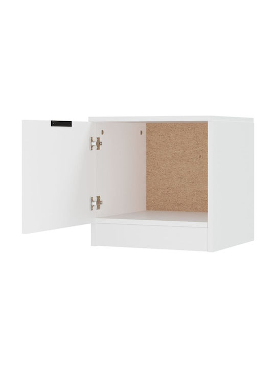 Noptiere Albe 2buc 40x39x40cm