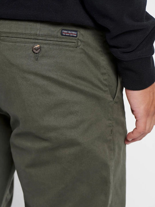 Hose Chino Elastisch Pesto
