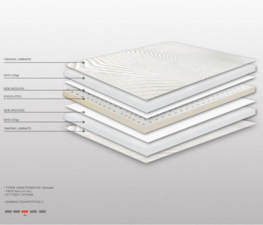 Bs Strom Ανώστρωμα Ruby Ergolatex Top King Size Latex 190x200x6εκ.