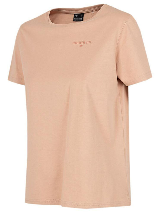 4F Women's Oversized T-shirt Pink