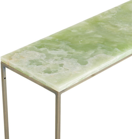 Consolă Metalică Cu Suprafeță Din Marmură L90xL22xÎ75cm
