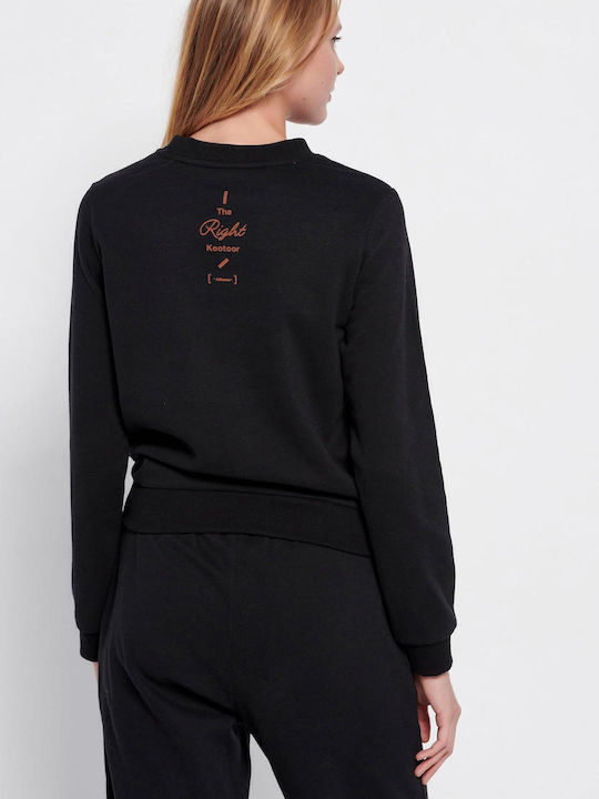 Long Women's Sweatshirt Black