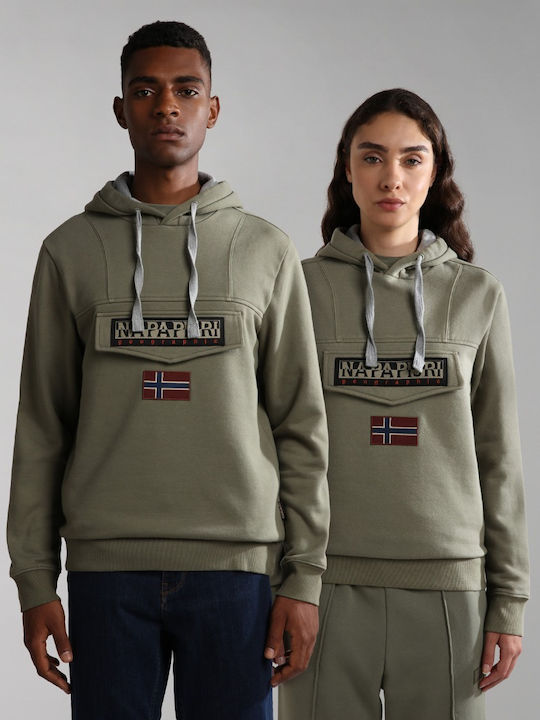 Burgee Wint 2 Sweatshirt with Hood Khaki