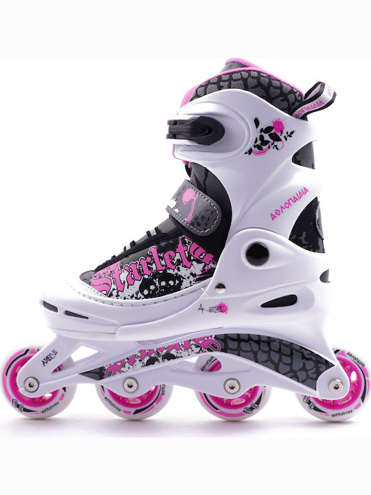 Αθλοπαιδιά Inline Αυξομειούμενα Rollers Πολύχρωμα Παιδικά