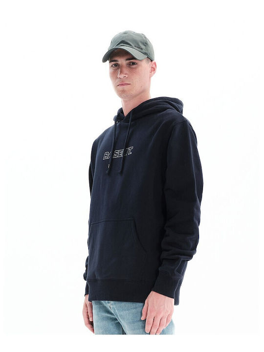 Φούτερ με Κουκούλα Navy Μπλε