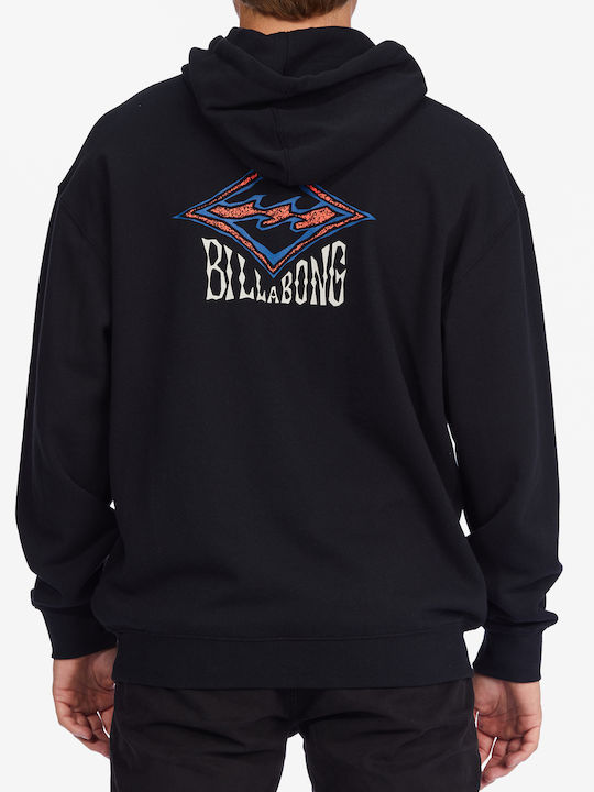 Billabong Sons Fun Men's Sweatshirt with Hood and Pockets Black