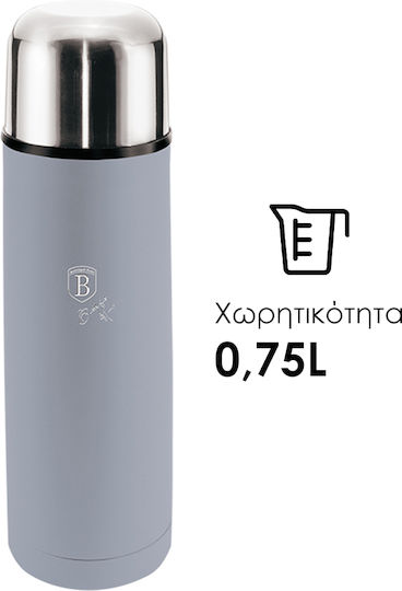 Berlinger Haus Aspen Collection Bottle Thermos Stainless Steel 750ml Gray with Cap-Cup