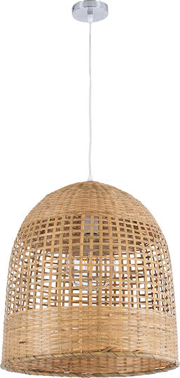 GloboStar Bora-Bora Beige Boho Bell Pendant Ceiling Light with E27 Socket 42x42x44cm